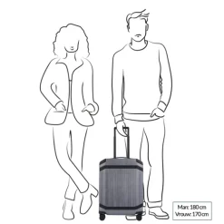 Piquadro PQ-Light Premium Slim Cabin Spinner 55 grey-black