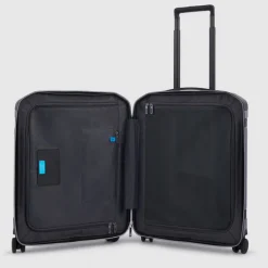 Piquadro PQ-Light Premium Slim Cabin Spinner 55 grey-black