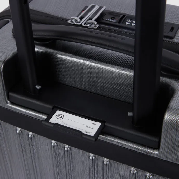 Piquadro PQ-Light Premium Slim Cabin Spinner 55 grey-black