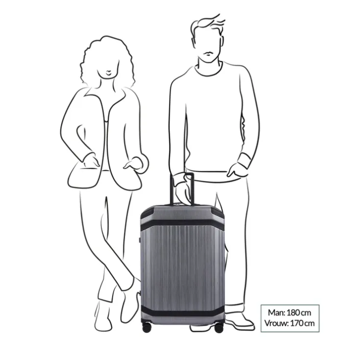 Piquadro PQ-Light Premium Big Size Spinner 75 grey-black