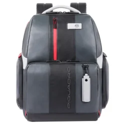 Piquadro Urban Fast-check PC Backpack with iPad Compartment grey-black