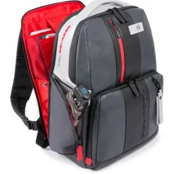 Piquadro Urban Fast-check PC Backpack with iPad Compartment grey-black