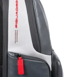 Piquadro Urban Fast-check PC Backpack with iPad Compartment grey-black