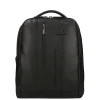 Piquadro Urban Leather Computer Backpack 14" black
