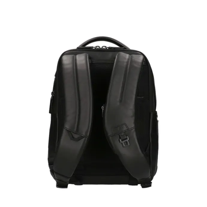 Piquadro Urban Leather Computer Backpack 14" black