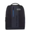 Piquadro Urban Leather Computer Backpack 14" black/grey