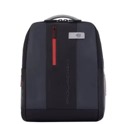 Piquadro Urban Leather Computer Backpack 14" grey/black