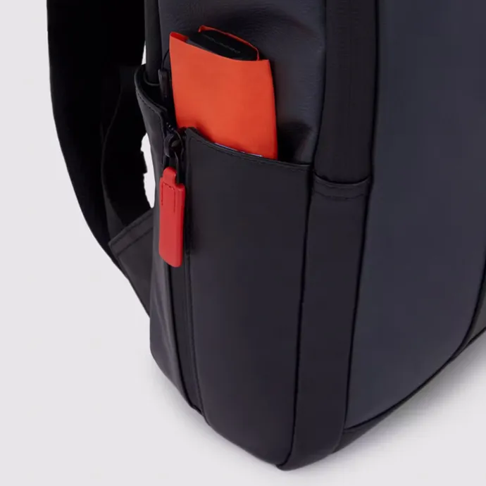 Piquadro Urban Leather Computer Backpack 14" grey/black