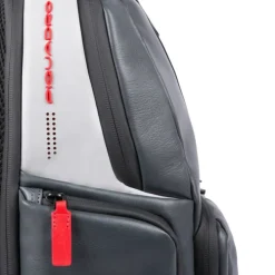 Piquadro Urban PC and iPad Backpack with Anti theft cable grey black