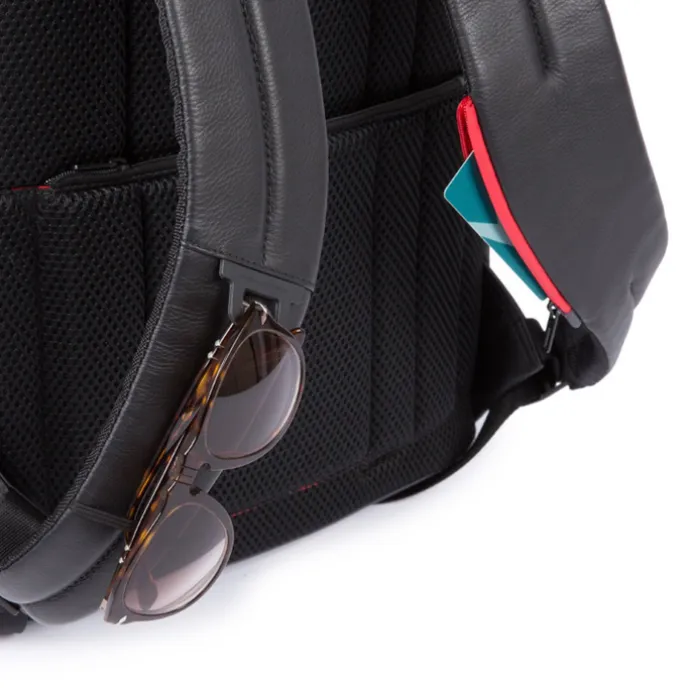 Piquadro Urban PC and iPad Backpack with Anti theft cable grey black