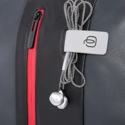 Piquadro Urban PC and iPad Backpack with Anti theft cable grey black