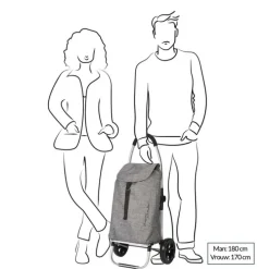 Playmarket Go Two Compact Boodschappentrolley jeans