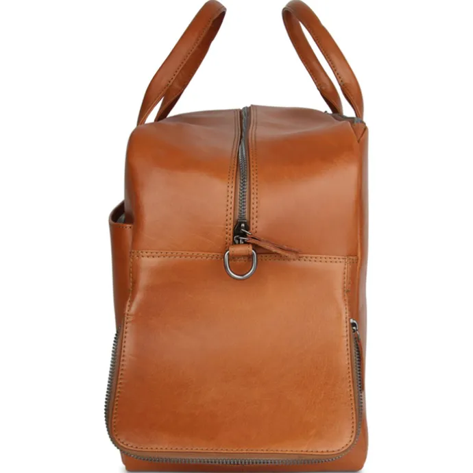 Plevier Breccia Weekender cognac