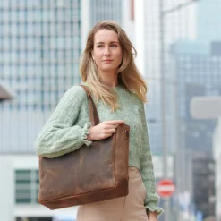 Plevier Retro Hopper Shopper 15.6" bruin