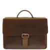 Plevier Retro Newton Laptoptas 3 vaks 15.6" bruin