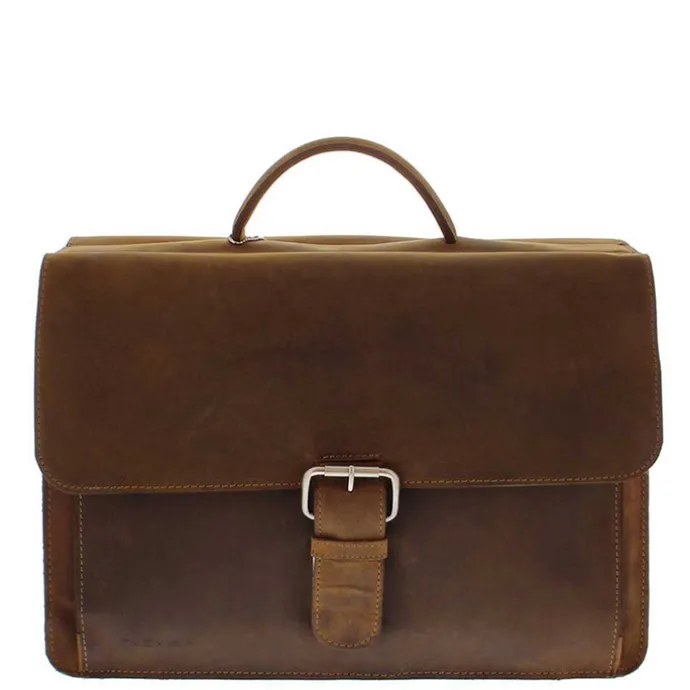 Plevier Retro Newton Laptoptas 3 vaks 15.6" bruin