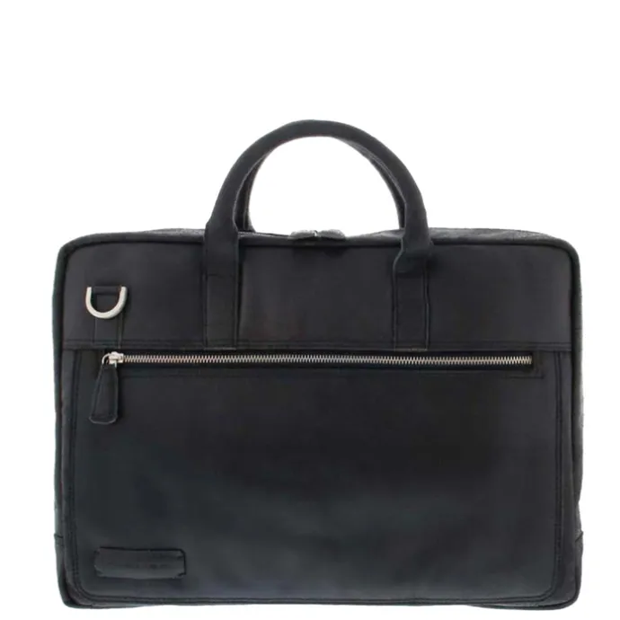 Plevier Vintage London Laptoptas 2 vaks 15.6" black