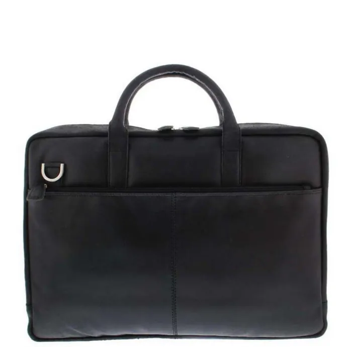 Plevier Vintage London Laptoptas 2 vaks 15.6" black