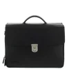 Plevier Vintage Oxford Laptoptas 3 vaks 15.6" zwart
