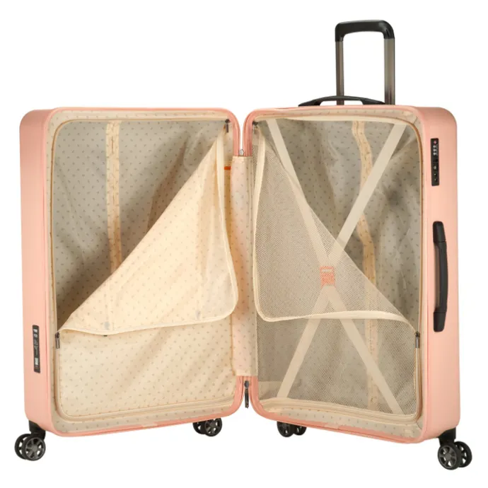Princess Traveller PT-01 Deluxe Large Trolley peony pink