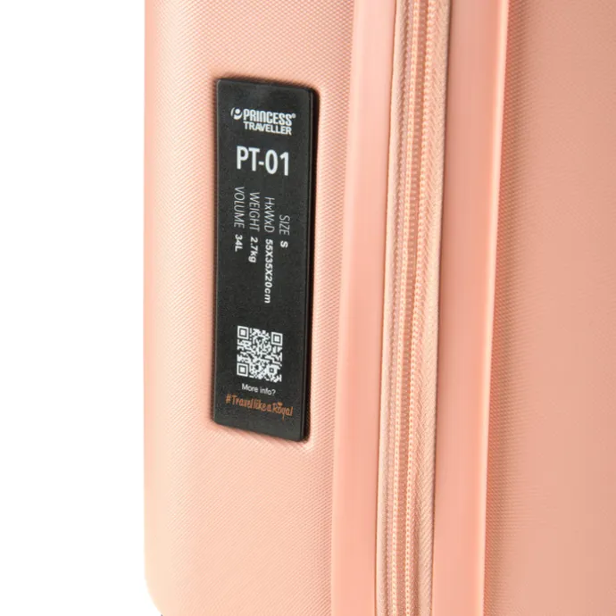 Princess Traveller PT-01 Deluxe Large Trolley peony pink