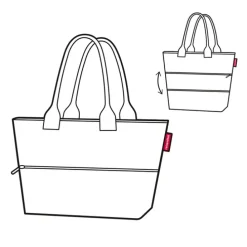 Reisenthel Shopping Shopper e1 twist zilver