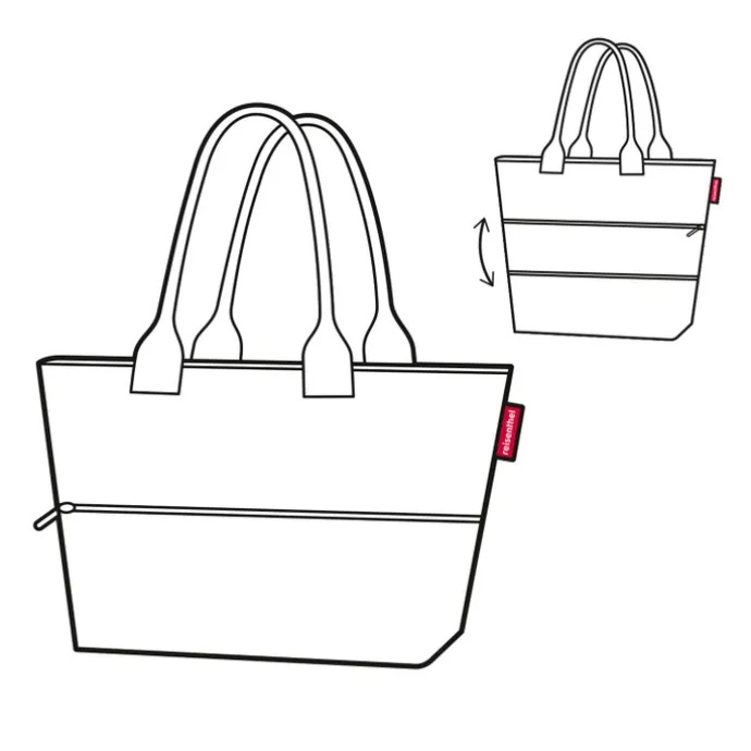 Reisenthel Shopping Shopper e1 twist zilver