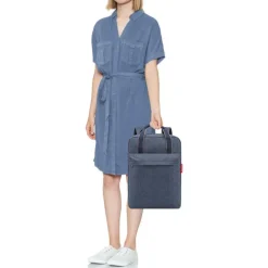 Reisenthel Travelling Allday Backpack M herringbone dark blue