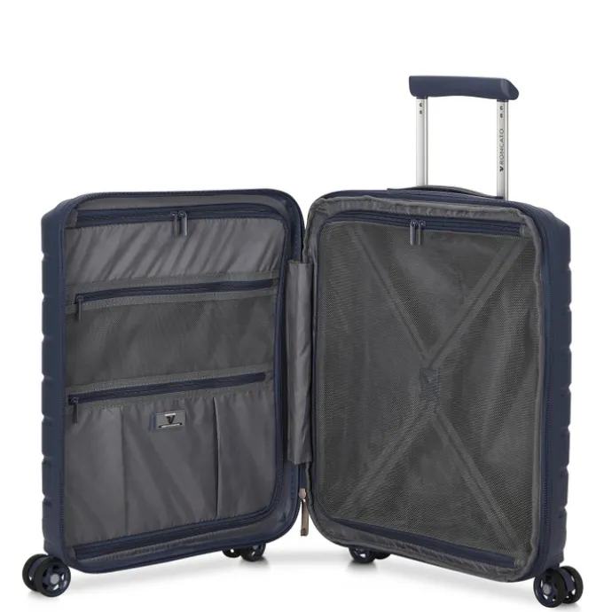 Roncato B-Flying Cabin Trolley 55 with Front Pocket blu notte