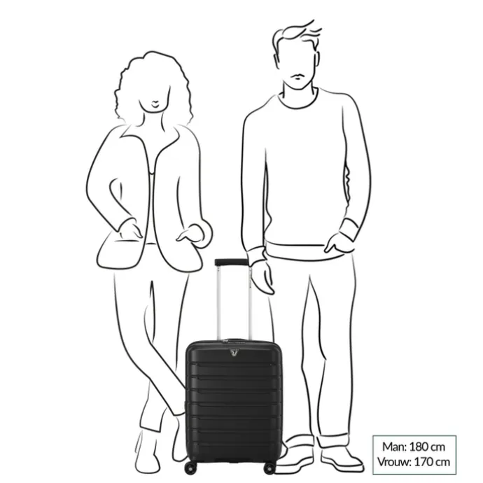 Roncato B-Flying Expandable Trolley 55 rosso