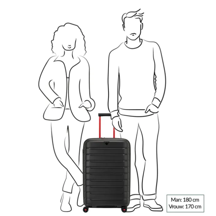 Roncato B-Flying Move Expandable Trolley 68 nero fumo