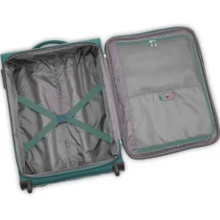 Roncato Lite Soft 2 Wheel Cabin Trolley verde bottiglia