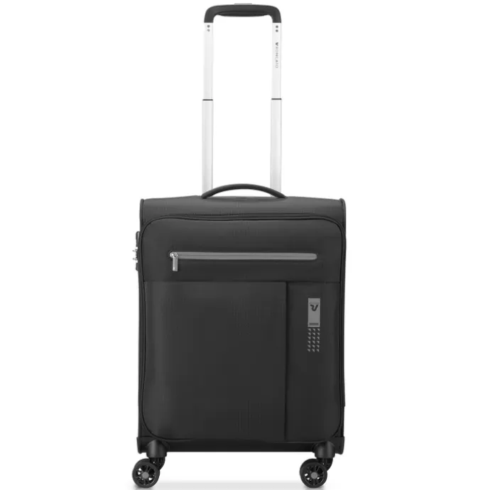 Roncato Lite Soft 4 Wheel Cabin Trolley nero fumo