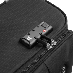 Roncato Lite Soft 4 Wheel Cabin Trolley nero fumo