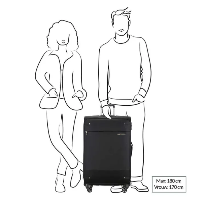 Samsonite Base Boost Spinner 78 Expandable black