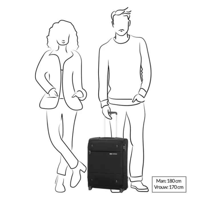Samsonite Base Boost Upright 55 Lenght 40 black