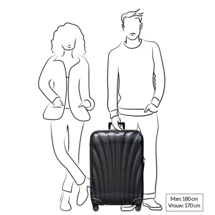 Samsonite C-Lite Spinner 75 chili red