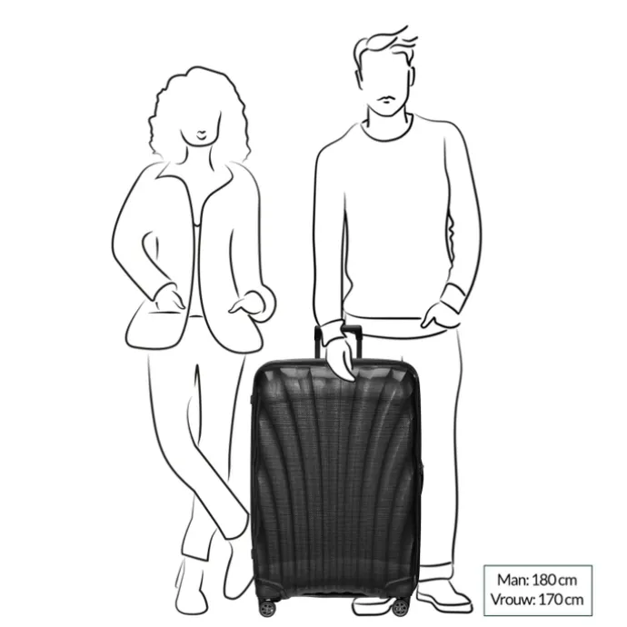 Samsonite C-Lite Spinner 81 metallic green
