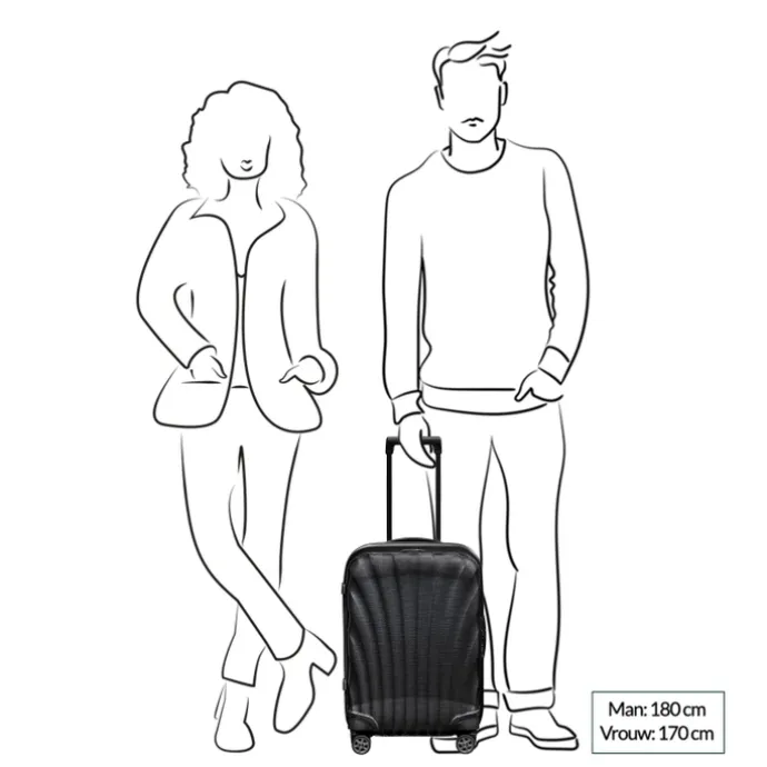 Samsonite C-Lite Spinner 55 Exp black