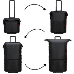 Samsonite Ecodiver Foldable Duffle/Wheels 4-IN-1 black