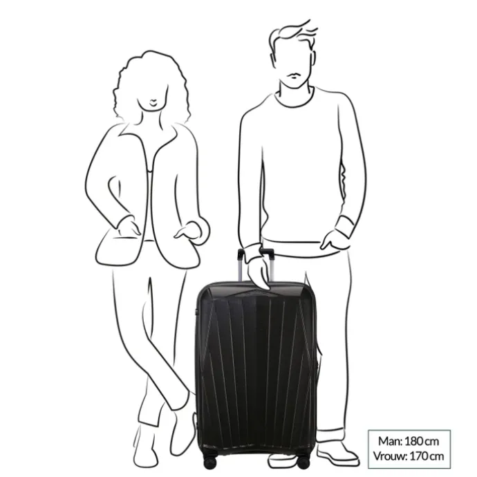 Samsonite Major-Lite Spinner 77 black