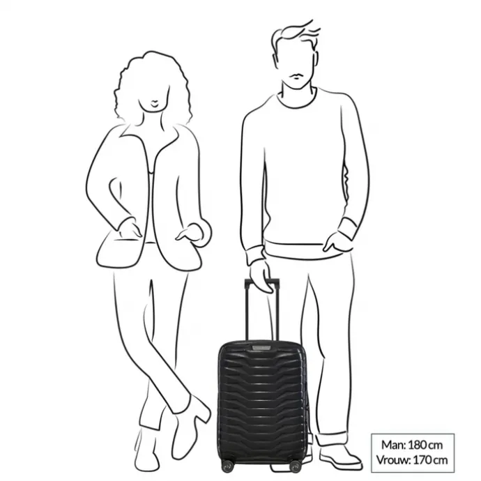 Samsonite Proxis Spinner 55 Expandable matt graphite