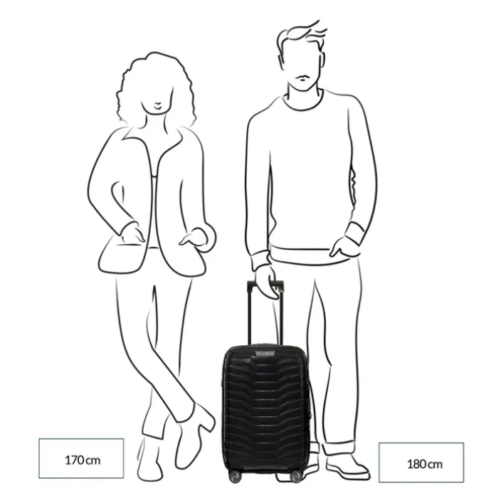 Samsonite Proxis Spinner 55/20 Expandable Length 35Cm flame