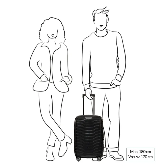 Samsonite Proxis Spinner 55/35 Expandable silver