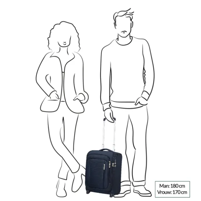 Samsonite Respark Upright 45 Underseater midnight blue