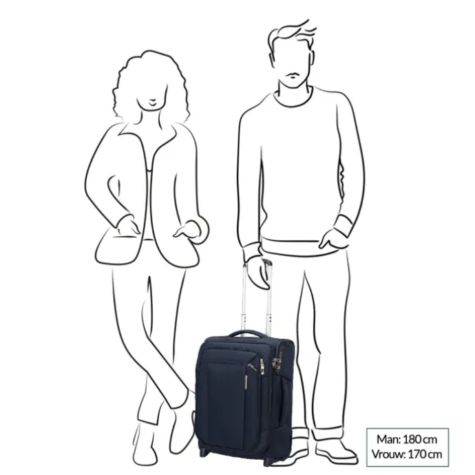 Samsonite Respark Upright 55 Expandable midnight blue