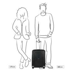 Samsonite S'Cure Spinner 55 crimson red