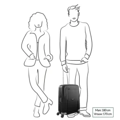 Samsonite S'Cure Spinner 75 Set van 2 black