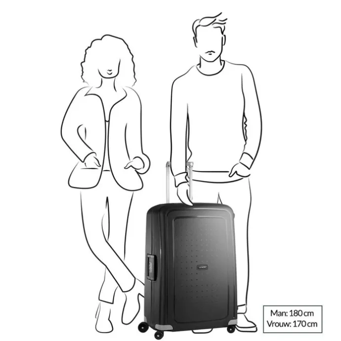 Samsonite S'Cure Spinner 75 crimson red