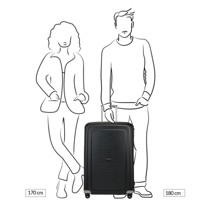 Samsonite S'Cure Spinner 75 crimson red
